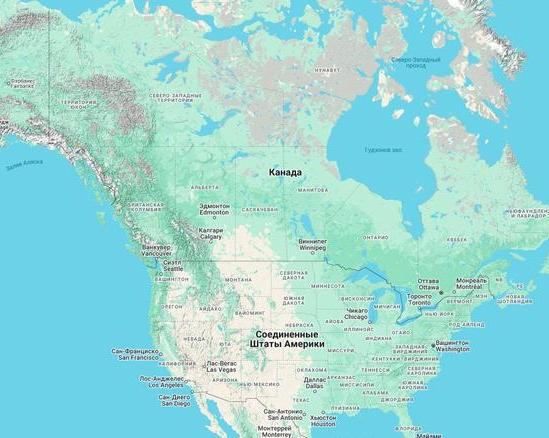 Почему граница между США и Канадой такая ровная линия