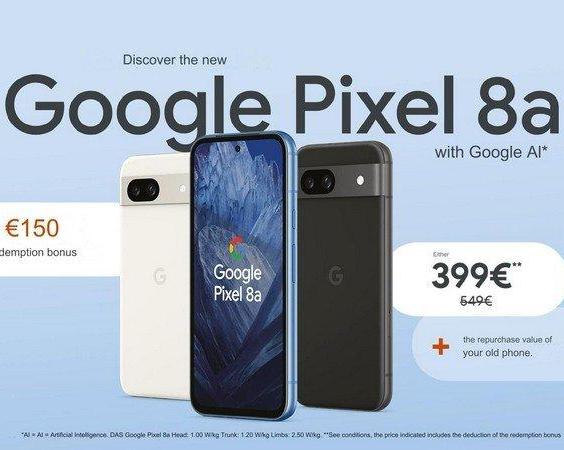 Google анонсировал цены на смартфон Pixel 8a для Европы